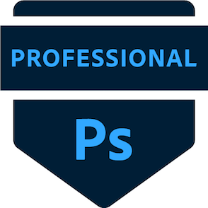 アドビ認定プロフェッショナル(Photoshop 2024)の合格バッジ